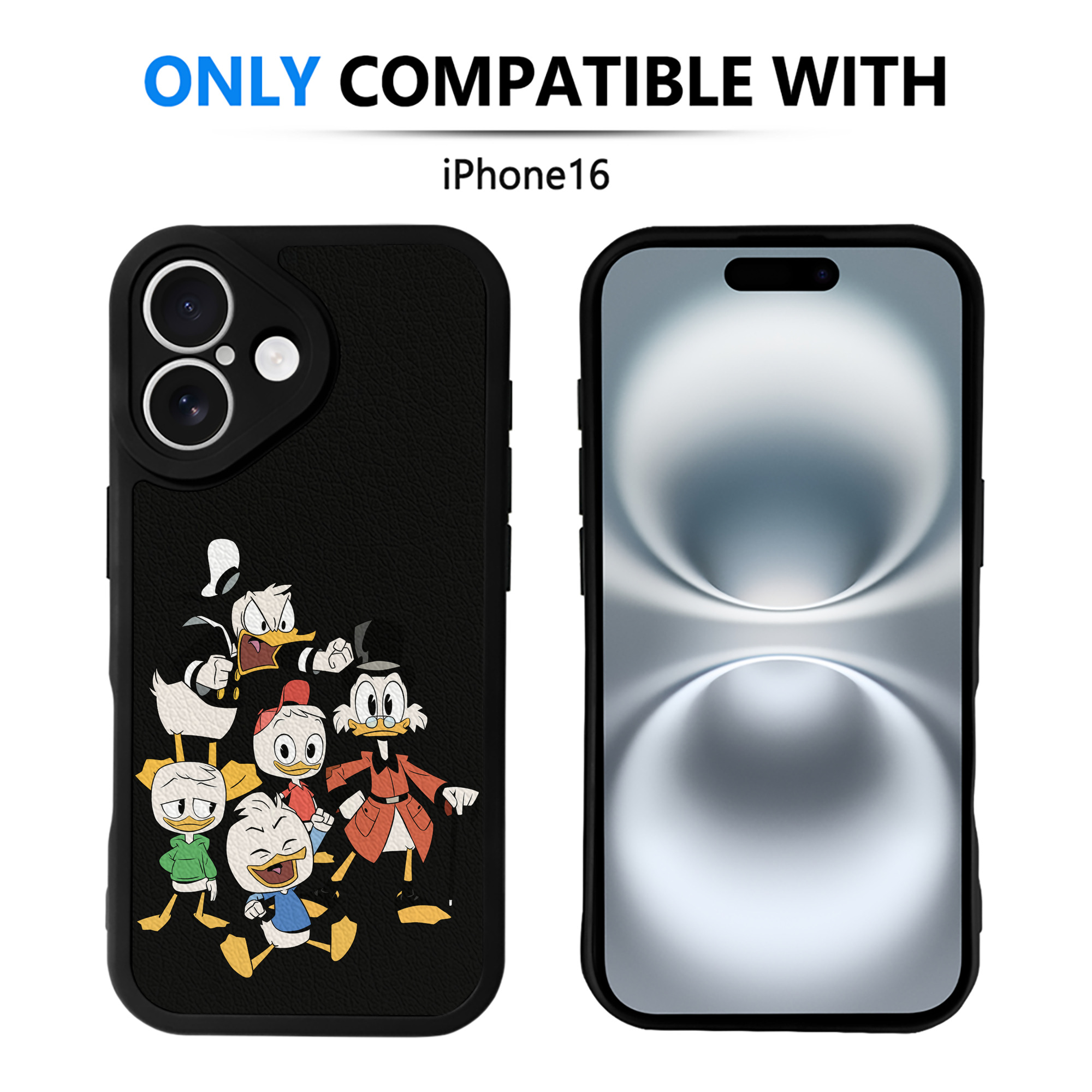 （画像用） ミッキーマウス Mickey Mouse 【iPhone 16シリーズ対応】シリコンスマホケース（レザー調） 材質：シリコン